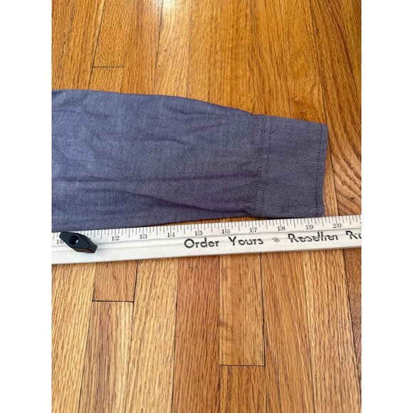 Mens Croft & Barrow Button-Down Shirt Easy Care M Long Sleeve Chest Pocket - Picture 4 of 8